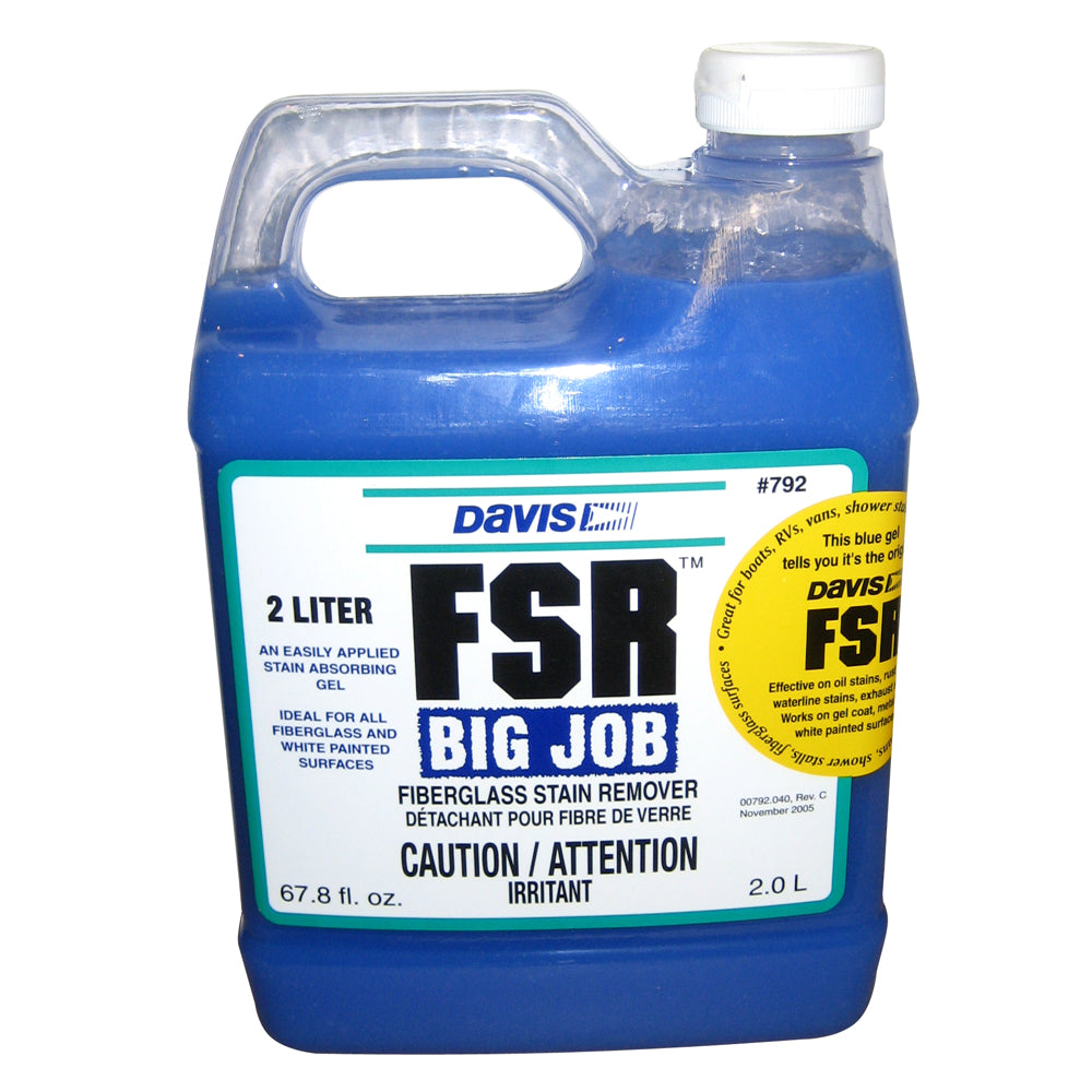 Davis FSR Big Job Fiberglass Stain Remover - 2-Liter [792] - BuoyMart.com  Cleaning Davis Instruments
