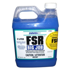 Davis FSR Big Job Fiberglass Stain Remover - 2-Liter [792] - BuoyMart.com  Cleaning Davis Instruments