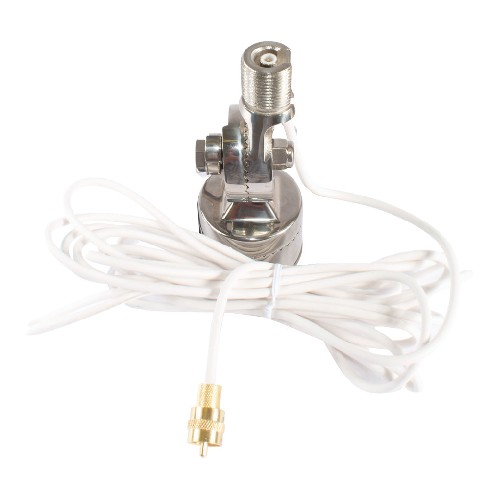 Shakespeare Quick Connect SS Rail Mount w/Cable f/Quick Connect Antenna [QCM-SR] - BuoyMart.com  Antenna Mounts & Accessories Shakespeare