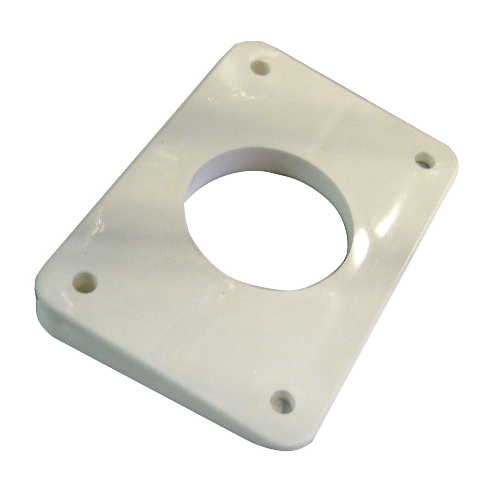 Rupp 10 Degree Top Gun Mounting Wedge White - Sold Individually [17-1510-50W] - BuoyMart.com  Outrigger Accessories Rupp Marine