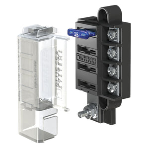 Blue Sea 5045 ST Blade Compact Fuse Blocks - 4 Circuits w/Cover [5045] - BuoyMart.com  Fuse Blocks & Fuses Blue Sea Systems