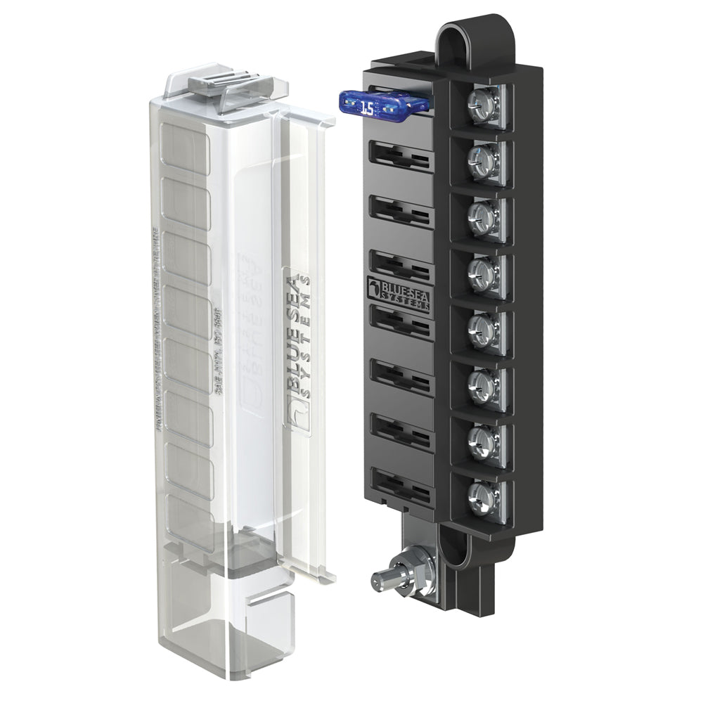 Blue Sea 5046 ST Blade Compact Fuse Blocks - 8 Circuits w/Cover [5046] - BuoyMart.com  Fuse Blocks & Fuses Blue Sea Systems