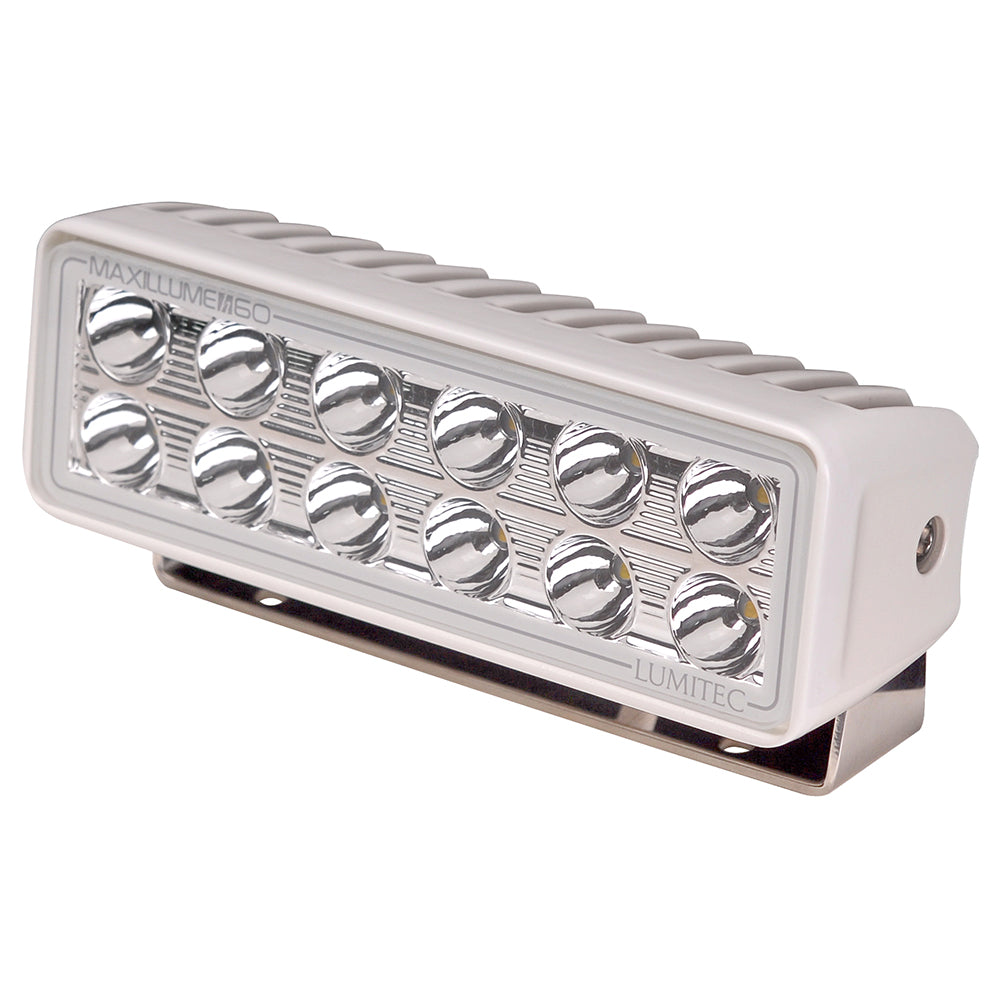 Lumitec Maxillume h60 - Trunnion Mount Flood Light - White Dimming - White Housing [101334] - BuoyMart.com  Flood/Spreader Lights Lumitec