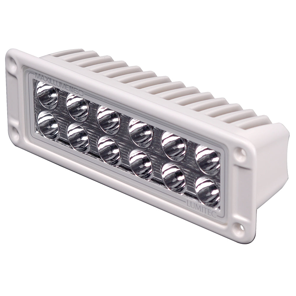 Lumitec Maxillumeh60 - Flush Mount Flood Light - White Housing - White Dimming [101336] - BuoyMart.com  Flood/Spreader Lights Lumitec