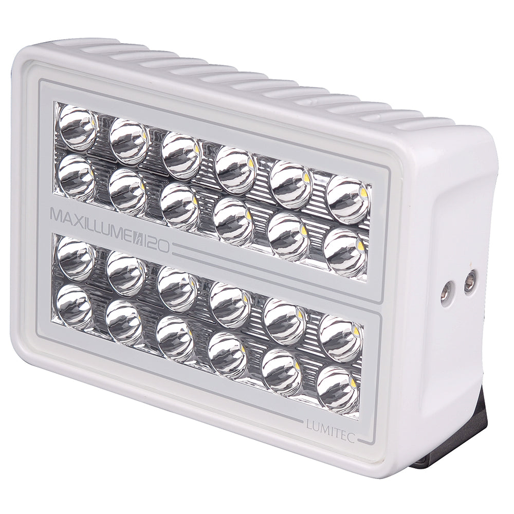 Lumitec Maxillume h120 - Trunnion Mount Flood Light - White Housing - White Dimming [101346] - BuoyMart.com  Flood/Spreader Lights Lumitec