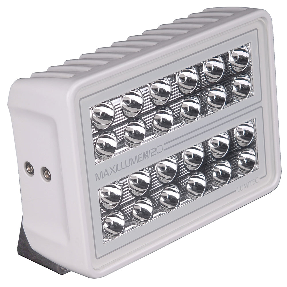 Lumitec Maxillume h120 - Trunnion Mount Flood Light - White Housing - White Dimming [101346] - BuoyMart.com  Flood/Spreader Lights Lumitec