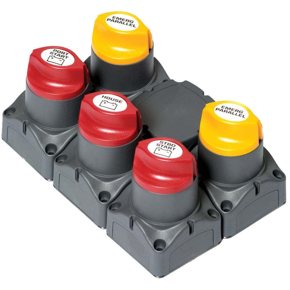 BEP Battery Distribution Cluster f/Twin Outboard Engines w/Three Battery Banks w/Motorized VSR [80-716-0018-00] - BuoyMart.com  Battery Management BEP Marine