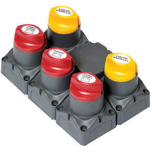 BEP Battery Distribution Cluster f/Twin Outboard Engines w/Three Battery Banks w/Motorized VSR [80-716-0018-00] - BuoyMart.com  Battery Management BEP Marine