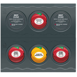 BEP Battery Management Contour Connect Panel f/Twin Engines w/VSR's [CC-803N] - BuoyMart.com  Battery Management BEP Marine