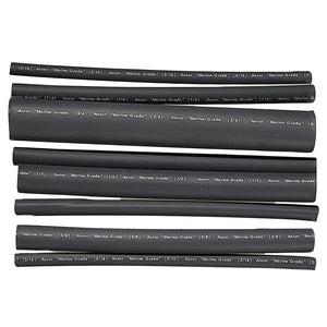 Ancor Adhesive Lined Heat Shrink Tubing - Assorted 8-Pack, 6", 20-2/0 AWG, Black [301506] - BuoyMart.com  Wire Management Ancor