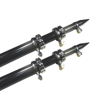 TACO 20' Carbon Fiber Outrigger Poles - Pair - Black [OT-4200CF] - BuoyMart.com  Outriggers TACO Marine