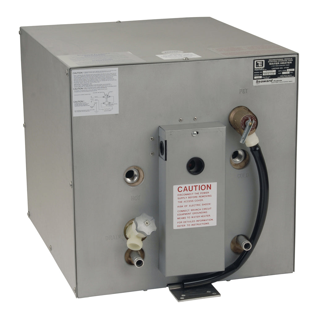Whale Seaward 11 Gallon Hot Water Heater w/Front Heat Exchanger - Galvanized Steel - 120V - 1500W [F1100] - BuoyMart.com  Hot Water Heaters Whale Marine