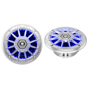 Boss Audio 6.5" MRGB65S Speakers w/RGB Lighting - Silver - 200W [MRGB65S] - BuoyMart.com  Speakers Boss Audio