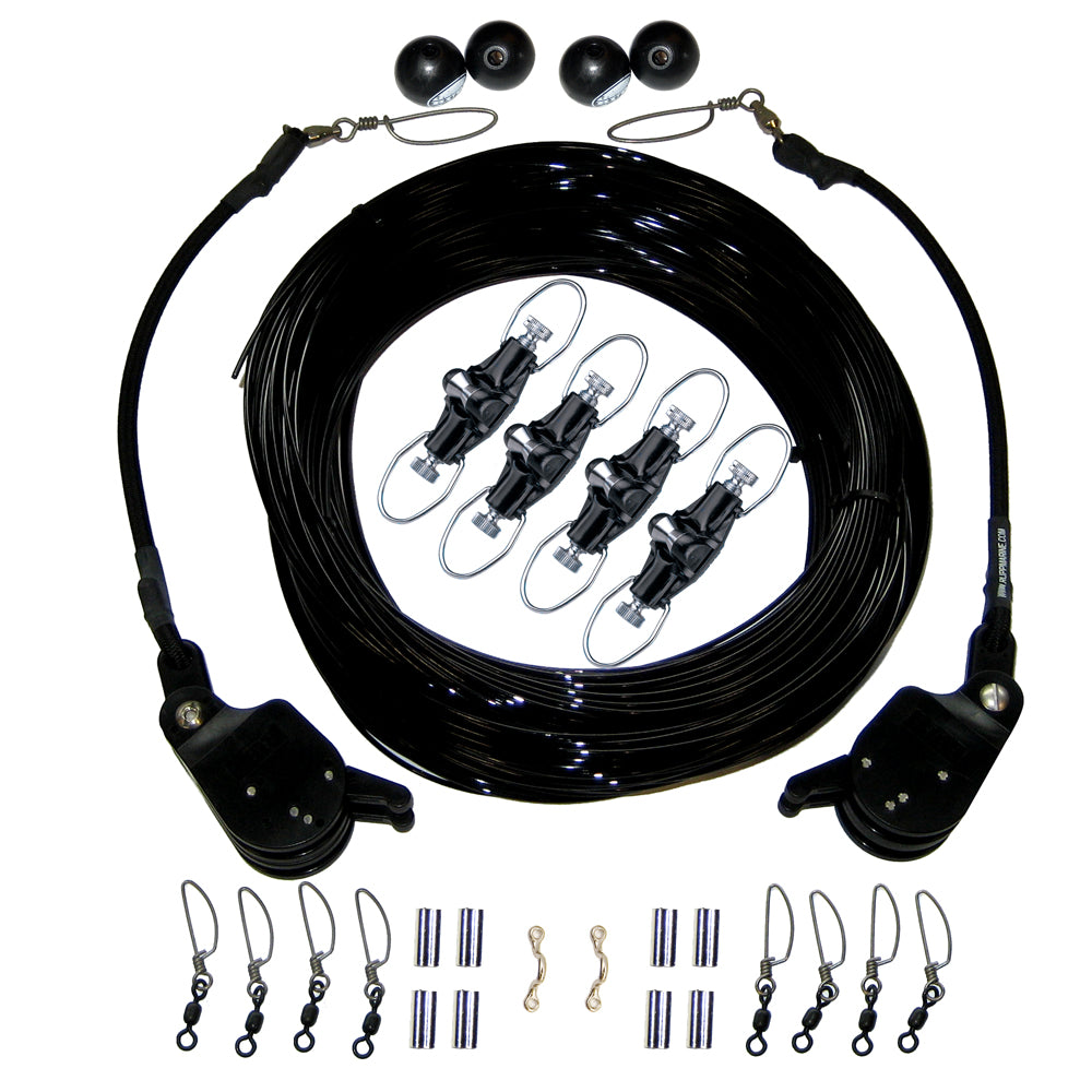 Rupp Double Rigging Kit w/Lok-Ups & Nok-Outs - 260' Black Mono [CA-0175-MO] - BuoyMart.com  Outrigger Accessories Rupp Marine