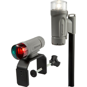 Attwood Clamp-On Portable LED Light Kit - Marine Gray [14190-7] - BuoyMart.com  Navigation Lights Attwood Marine