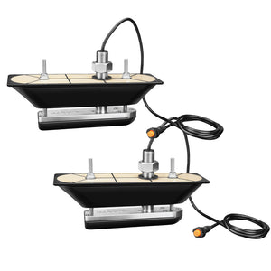 Garmin GT30-THP SS Thru-Hull Pair DownVu/SideVu Scanning Transducer w/Temp f/Hull Deadrises 5-25 [010-01961-11] - BuoyMart.com  Transducers Garmin