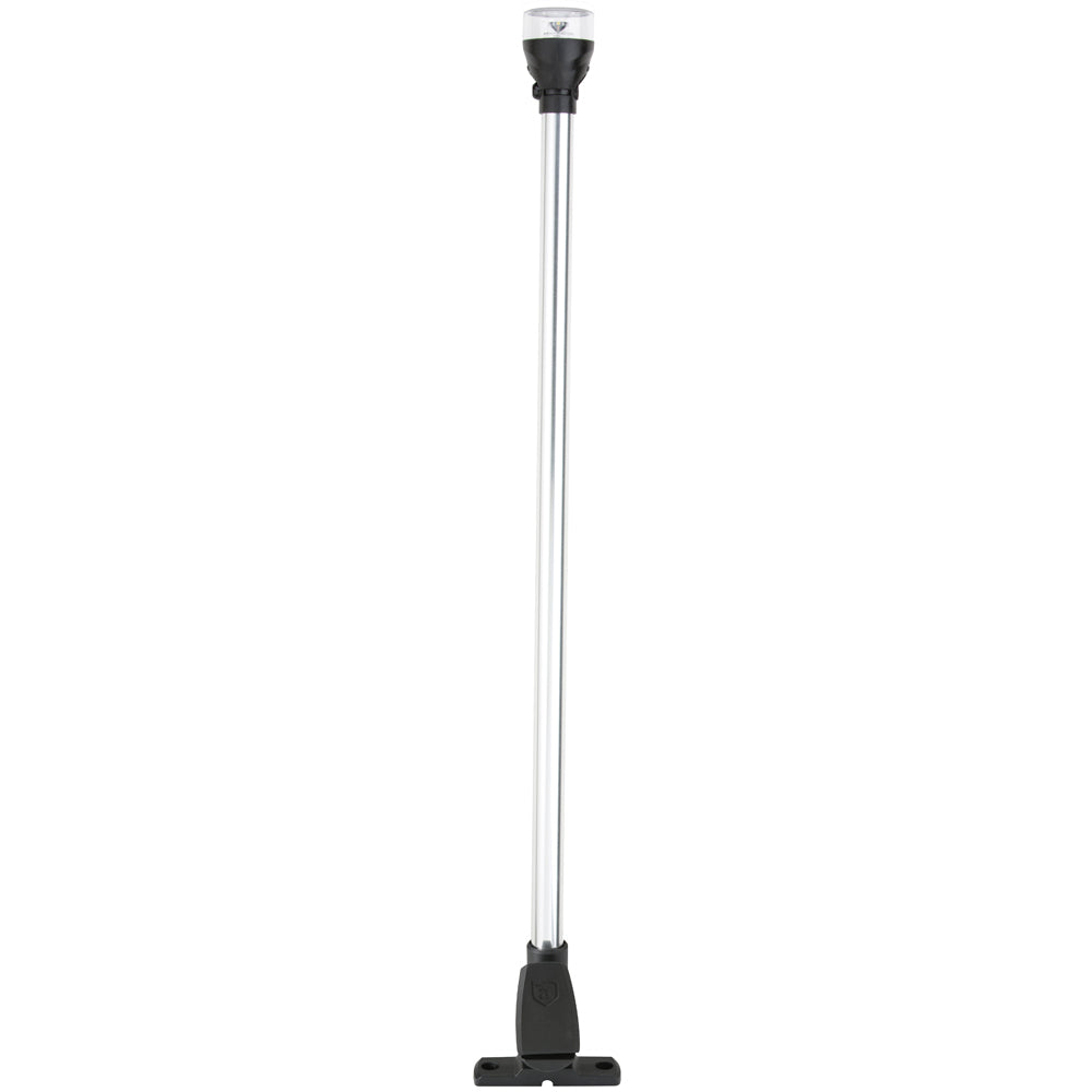 Attwood LightArmor Fold Down 12" All Around Light 2nm w/Cam-Lock Base [5557-P12A7] - BuoyMart.com  Navigation Lights Attwood Marine