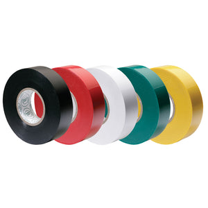 Ancor Premium Assorted Electrical Tape - 1/2" x 20' - Black / Red / White / Green / Yellow [339066] - BuoyMart.com  Wire Management Ancor
