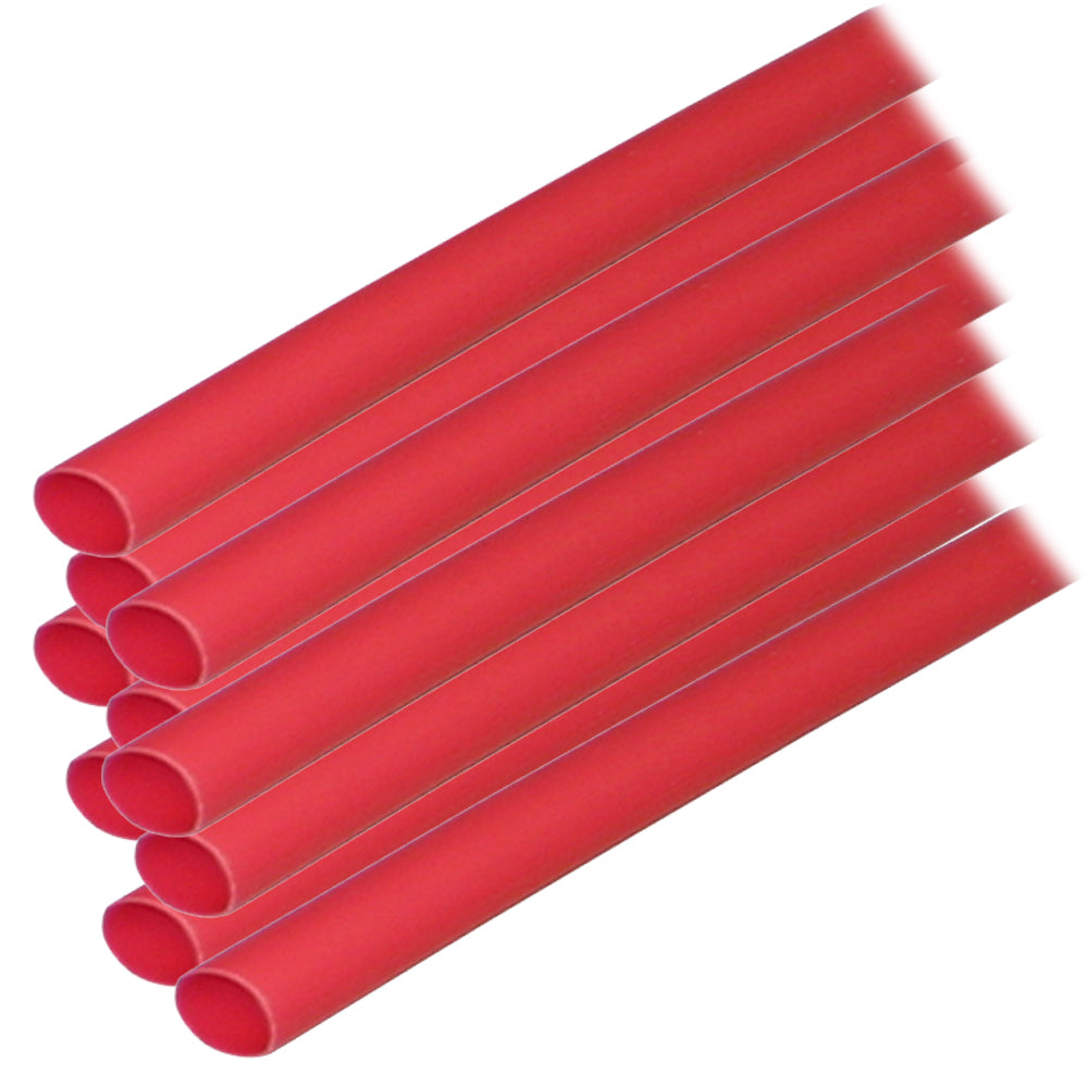 Ancor Adhesive Lined Heat Shrink Tubing (ALT) - 1/4" x 12" - 10-Pack - Red [303624] - BuoyMart.com  Wire Management Ancor
