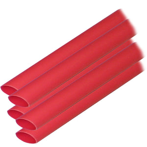 Ancor Adhesive Lined Heat Shrink Tubing (ALT) - 3/8" x 12" - 5-Pack - Red [304624] - BuoyMart.com  Wire Management Ancor