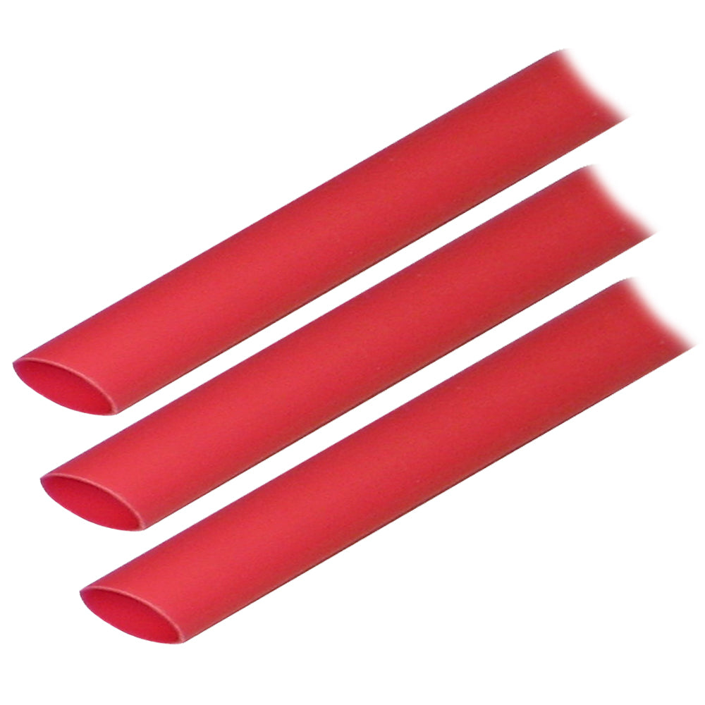 Ancor Adhesive Lined Heat Shrink Tubing (ALT) - 1/2" x 3" - 3-Pack - Red [305603] - BuoyMart.com  Wire Management Ancor