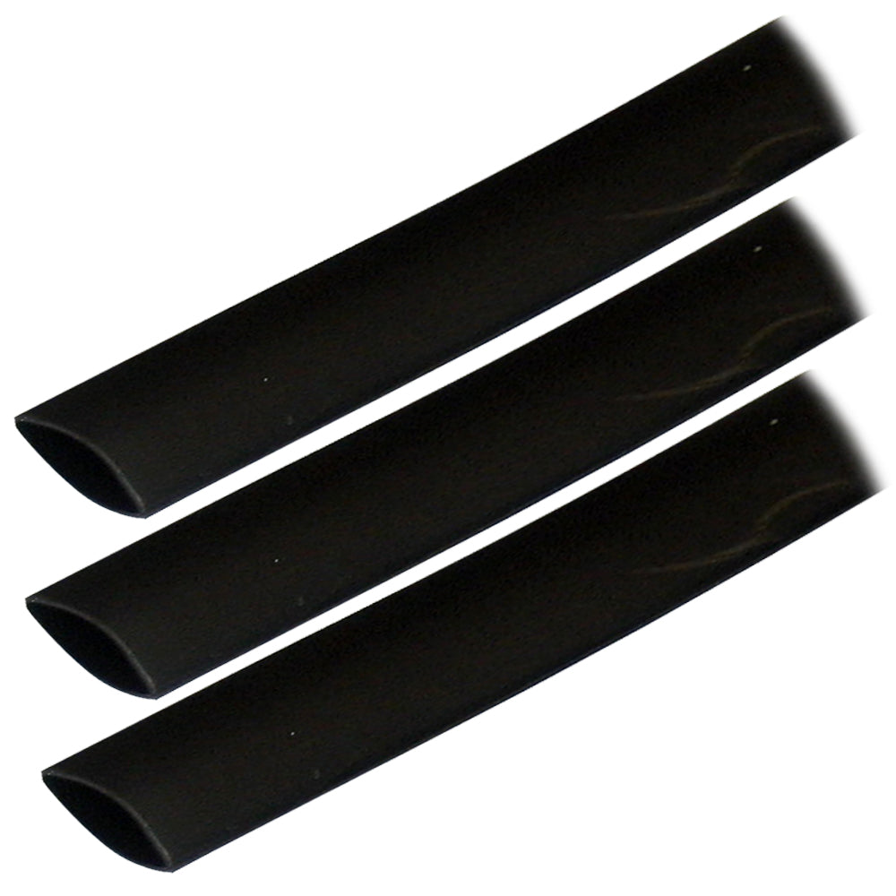 Ancor Adhesive Lined Heat Shrink Tubing (ALT) - 3/4" x 3" - 3-Pack - Black [306103] - BuoyMart.com  Wire Management Ancor