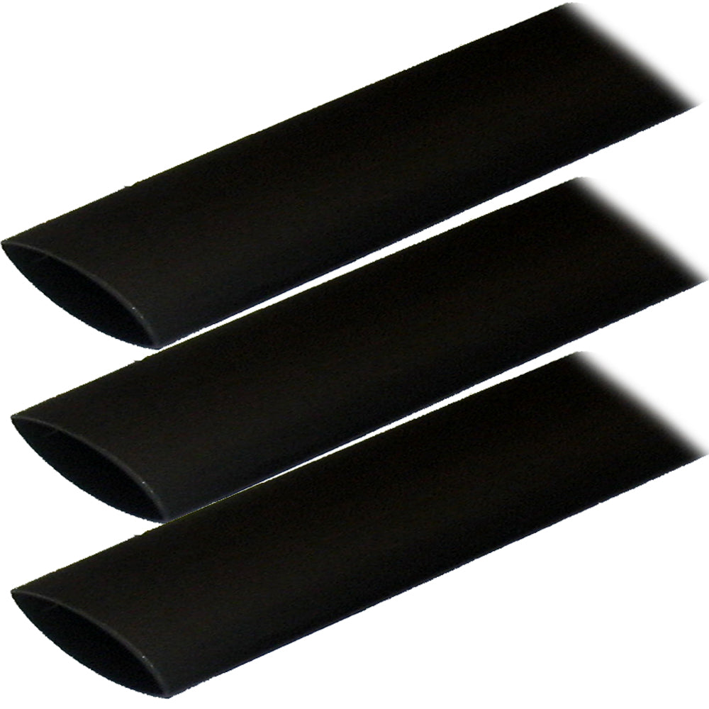 Ancor Adhesive Lined Heat Shrink Tubing (ALT) - 1" x 3" - 3-Pack - Black [307103] - BuoyMart.com  Wire Management Ancor