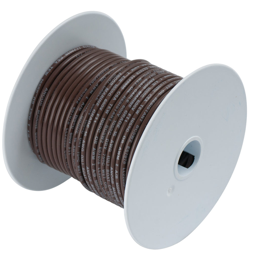 Ancor Brown 18 AWG Tinned Copper Wire - 35' [180203] - BuoyMart.com  Wire Ancor