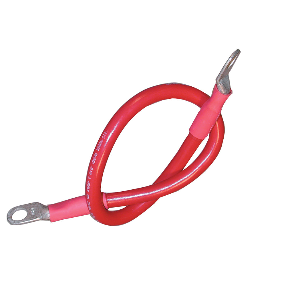Ancor Battery Cable Assembly, 4 AWG (21mm) Wire, 3/8" (9.5mm) Stud, Red - 18" (45.7cm) [189131] - BuoyMart.com  Wire Ancor