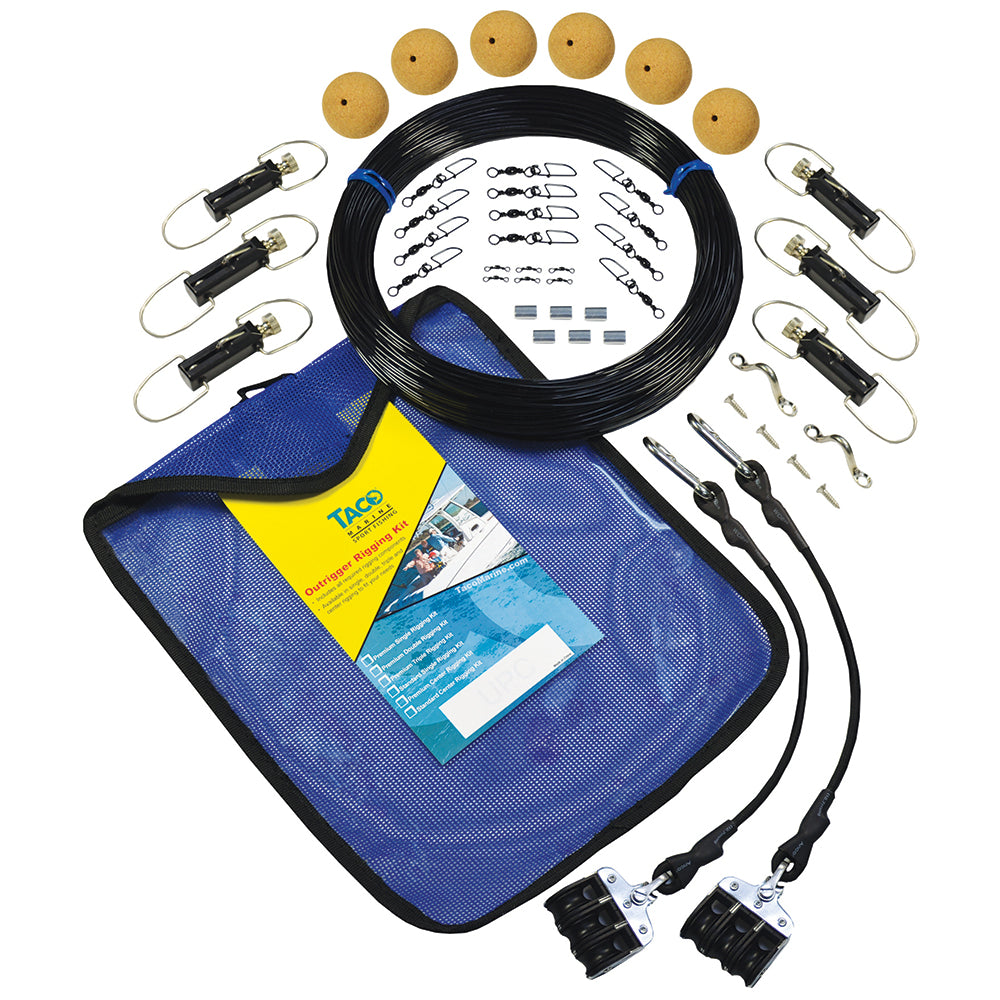 TACO Premium Mono Triple Rigging Kit [RK-0003MP] - BuoyMart.com  Outrigger Accessories TACO Marine