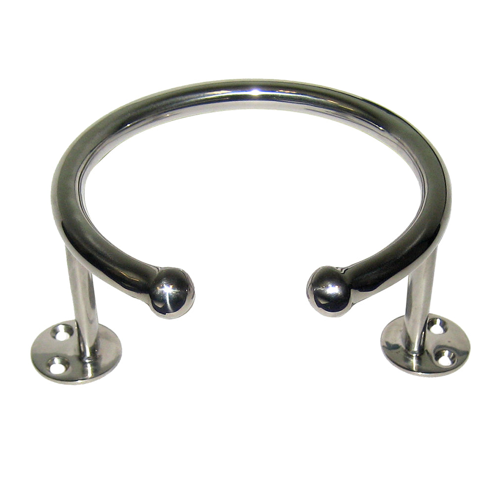 Whitecap Top Mount Ring SS Cup Holder - 1-Drink - Base Mount [S-3516] - BuoyMart.com  Deck / Galley Whitecap