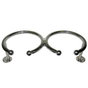 Whitecap Top Mount Ring SS Cup Holder - 2-Drink - Base Mount [S-3517] - BuoyMart.com  Deck / Galley Whitecap