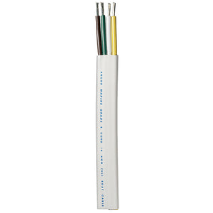 Ancor Trailer Cable - 16/4 AWG - Yellow/White/Green/Brown - Flat - 100' [154010] - BuoyMart.com  Wire Ancor
