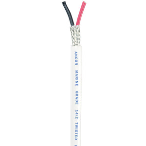 Ancor Twisted Pair w/Shield - 14/2 AWG - Round - Red/Black - 100' [141410] - BuoyMart.com  Wire Ancor