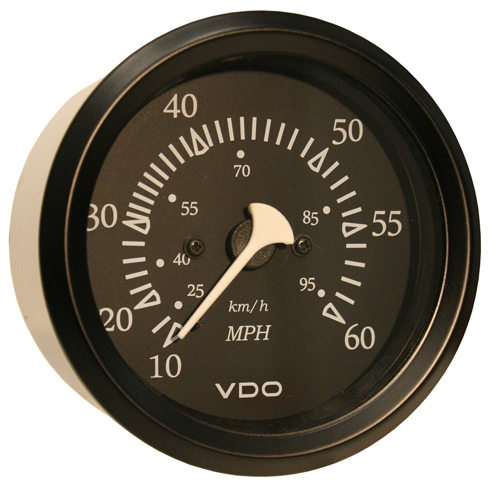 VDO Cockpit Marine 85mm (3-3/8") 60 MPH Pitot Speedometer - Black Dial/Bezel [260-11795] - BuoyMart.com  Gauges VDO