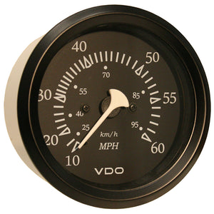 VDO Cockpit Marine 85mm (3-3/8") 60 MPH Pitot Speedometer - Black Dial/Bezel [260-11795] - BuoyMart.com  Gauges VDO