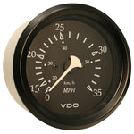 VDO Cockpit Marine 85mm (3-3/8") 35 MPH Pitot Speedometer - Black Dial/Bezel [260-11796] - BuoyMart.com  Gauges VDO