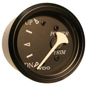 VDO Cockpit Marine Trim Gauge - f/ Mercury/Volvo/Yamaha 2001+ Engines - Black Dial/Bezel [382-11803] - BuoyMart.com  Gauges VDO