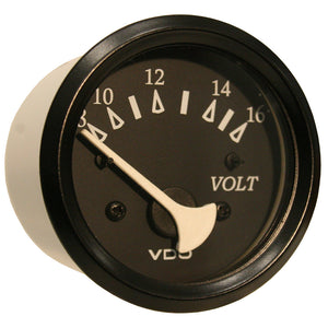 VDO Cockpit Marine 52mm (2-1/16") Voltmeter- Black Dial/Bezel [332-11805] - BuoyMart.com  Gauges VDO