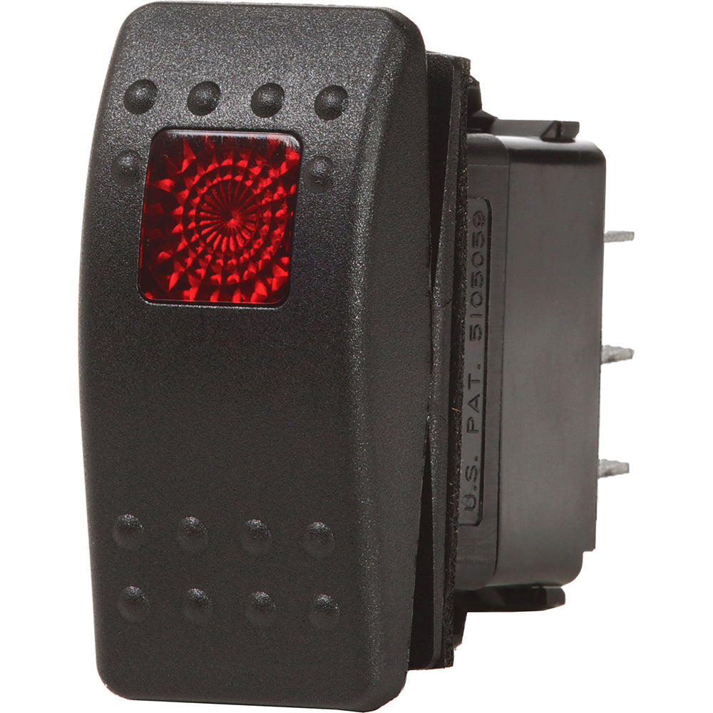 Blue Sea 7932 Contura II Switch SPDT Black - (ON)-OFF-ON [7932] - BuoyMart.com  Switches & Accessories Blue Sea Systems