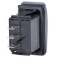 Blue Sea 7933 Contura II Switch SPDT Black - (ON)-OFF-(ON) [7933] - BuoyMart.com  Switches & Accessories Blue Sea Systems