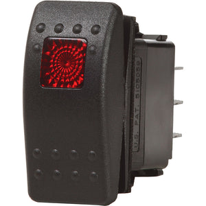Blue Sea 7934 Contura II Switch DPST Black - OFF-ON [7934] - BuoyMart.com  Switches & Accessories Blue Sea Systems