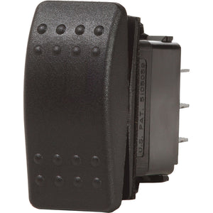 Blue Sea 7935 Contura II Switch DPST Black - OFF-(ON) [7935] - BuoyMart.com  Switches & Accessories Blue Sea Systems
