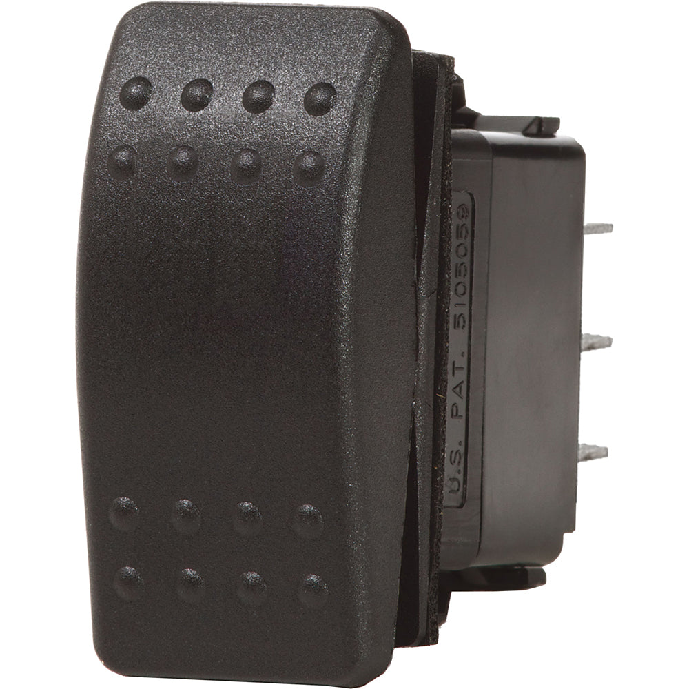 Blue Sea 7938 Contura II Switch DPDT Black - (ON)-OFF-(ON) [7938] - BuoyMart.com  Switches & Accessories Blue Sea Systems