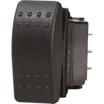 Blue Sea 7938 Contura II Switch DPDT Black - (ON)-OFF-(ON) [7938] - BuoyMart.com  Switches & Accessories Blue Sea Systems