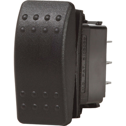 Blue Sea 7938 Contura II Switch DPDT Black - (ON)-OFF-(ON) [7938] - BuoyMart.com  Switches & Accessories Blue Sea Systems