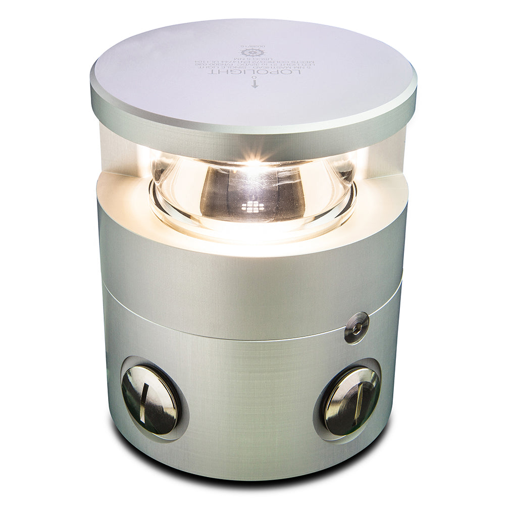 Lopolight Series 300-036 - Masthead Light - 5NM - Horizontal Mount - White - Silver Housing [300-036] - BuoyMart.com  Navigation Lights Lopolight