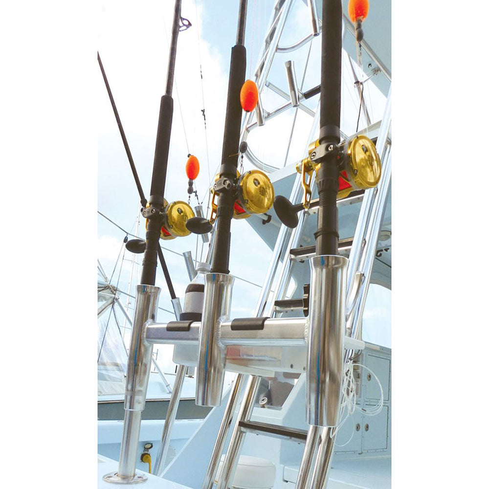 TACO Deluxe Trident Rod Holder Cluster Offset [F31-0781BXY-1] - BuoyMart.com  Rod Holders TACO Marine