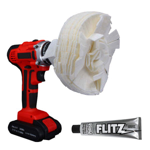 Flitz Buff Ball - Extra Large 7" - White w/1.76oz Tube Flitz Polish [WB 201-50] - BuoyMart.com  Cleaning Flitz