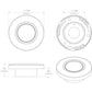 Lumitec Orbit Flush Mount Down Light - Blue Non-Dimming, Red Non-Dimming  White Dimming w/White Housing [112528] - BuoyMart.com  Dome/Down Lights Lumitec